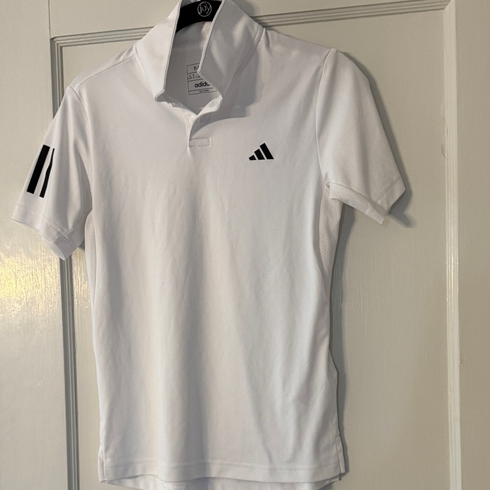 Adidas White Polo with Black Accents